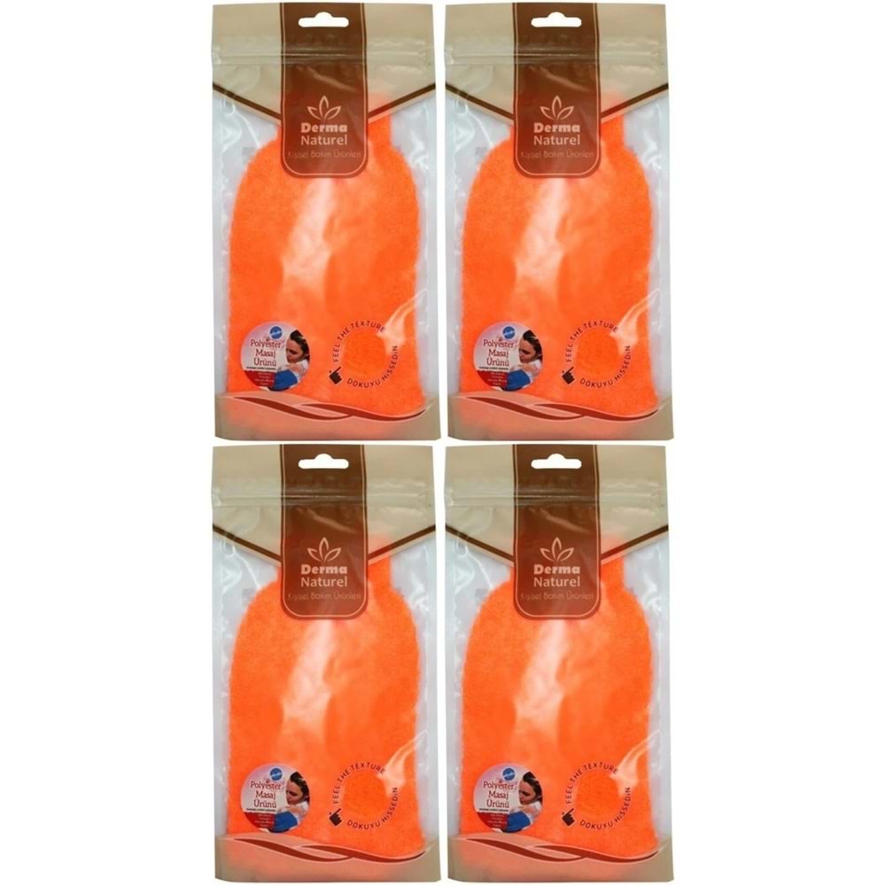 Derma Naturel Banyo Eldiveni Renkli MS-05 (4 Lü Set)