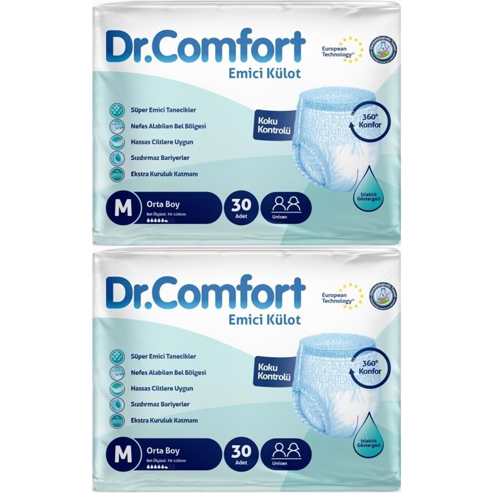Dr.Comfort Yetişkin Bezi Emici Külot M - Orta - Medium 60 Adet