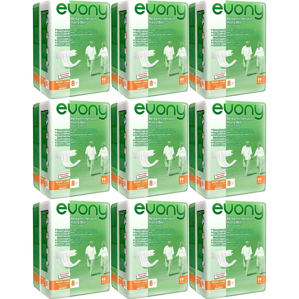Evony Hasta Bezi Bel Bantlı Ekonomik Pk Büyük-L 72 Adet