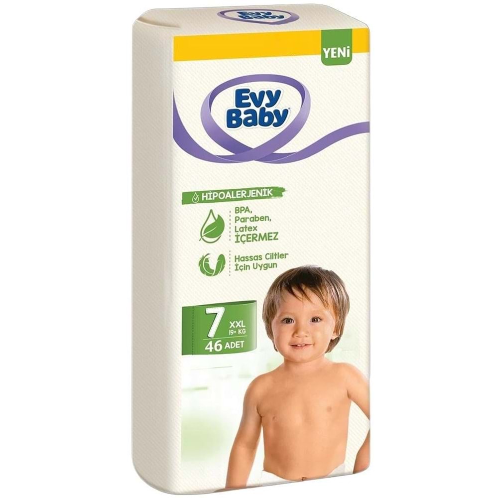 Evy Baby Bebek Bezi 7 Beden 19+ KG XXLarge 230 Adet Mega Süper Fırsat Pk