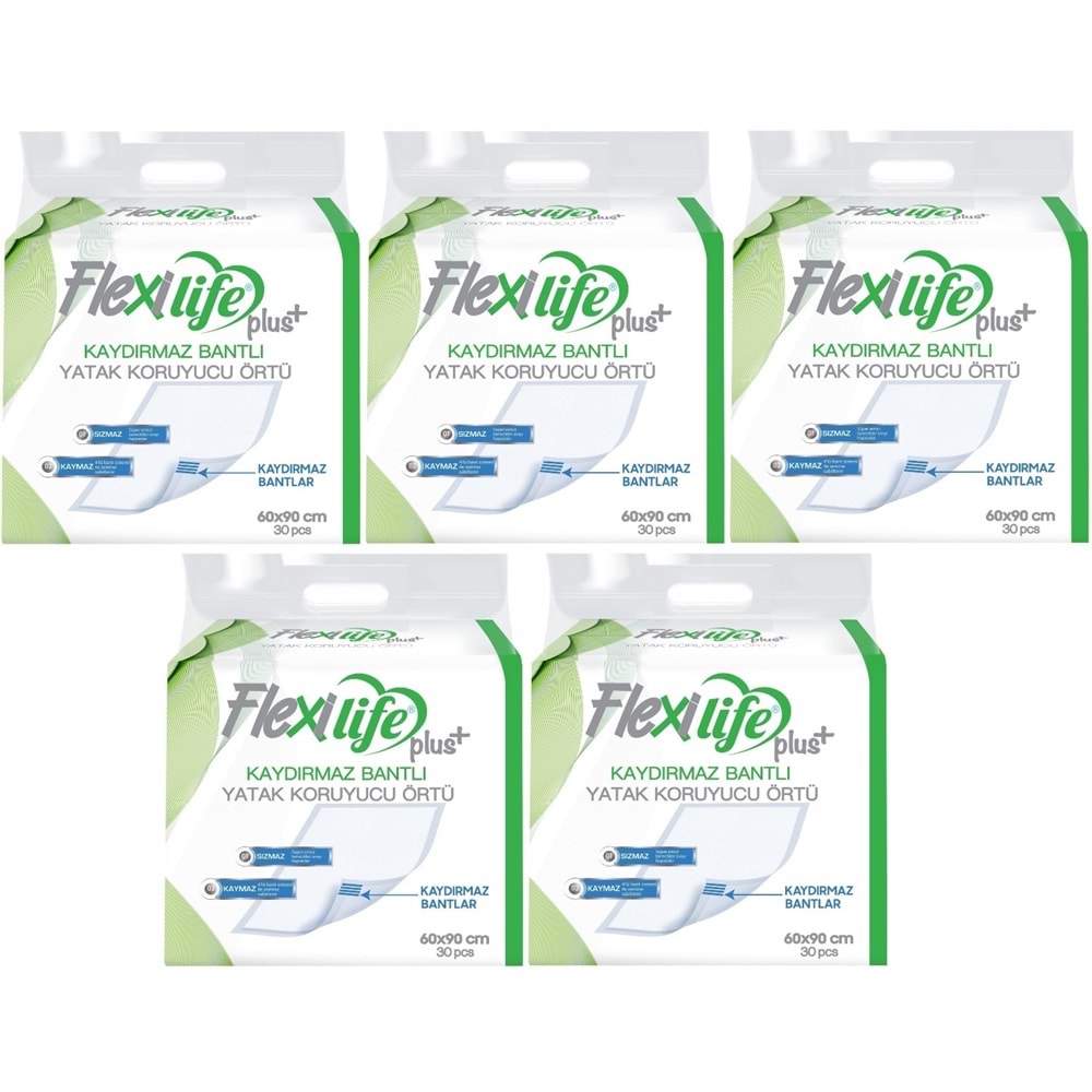 Flexi Life Hasta Alt Açma Yatak Koruyucu Örtü 60*90CM 150 Adet Kaydırmaz