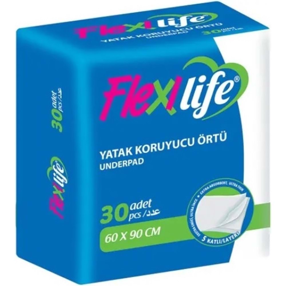 Flexi Life Kedi - Köpek - Evcil Hayvan Çiş Tuvalet Eğitim Pedi 60*90CM 150 Adet (5PK*30)