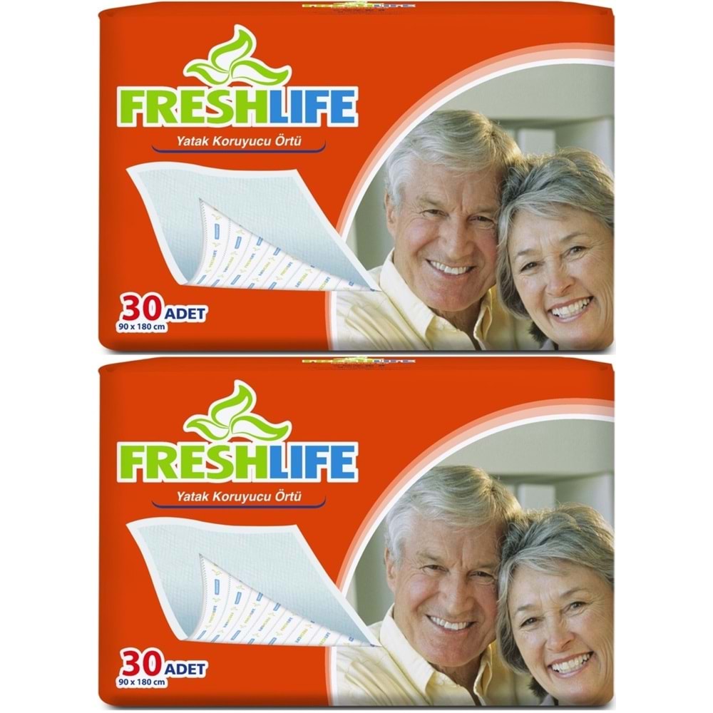 FreshLife Hasta Yatak Koruyucu 90*180CM 60 Adet (2PK*30)