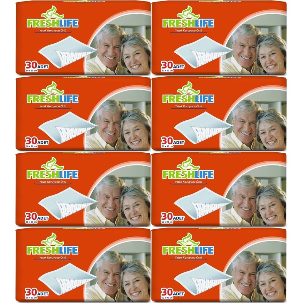 FreshLife Hasta Yatak Koruyucu 60*90CM 240 Adet (8PK*30)