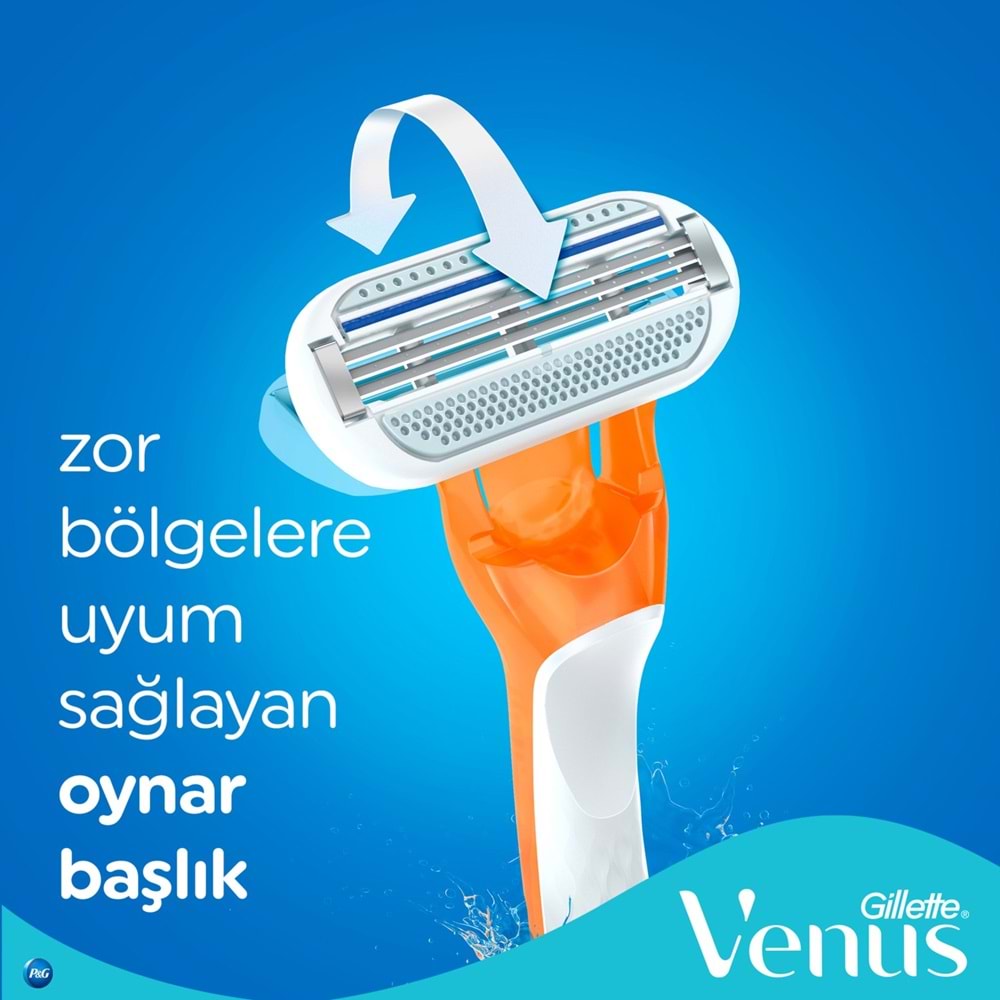 Gillette Venus Riviera Kullan At Kadın Tıraş Bıçağı 12 Li Set (6PK*2)
