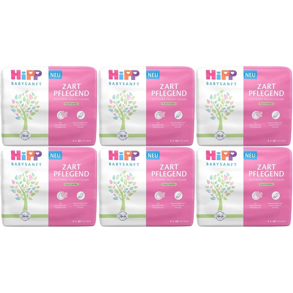 Hipp Baby Sanft Islak Havlu Mendil 48 Yaprak Klasik 18 Li Set (6PK*3) 864 Yaprak