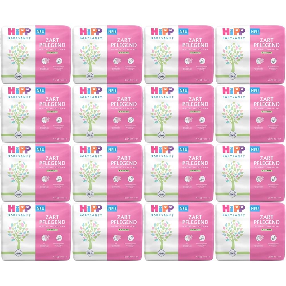 Hipp Baby Sanft Islak Havlu Mendil 48 Yaprak Klasik 48 Li Set (16PK*3) 2304 Yaprak