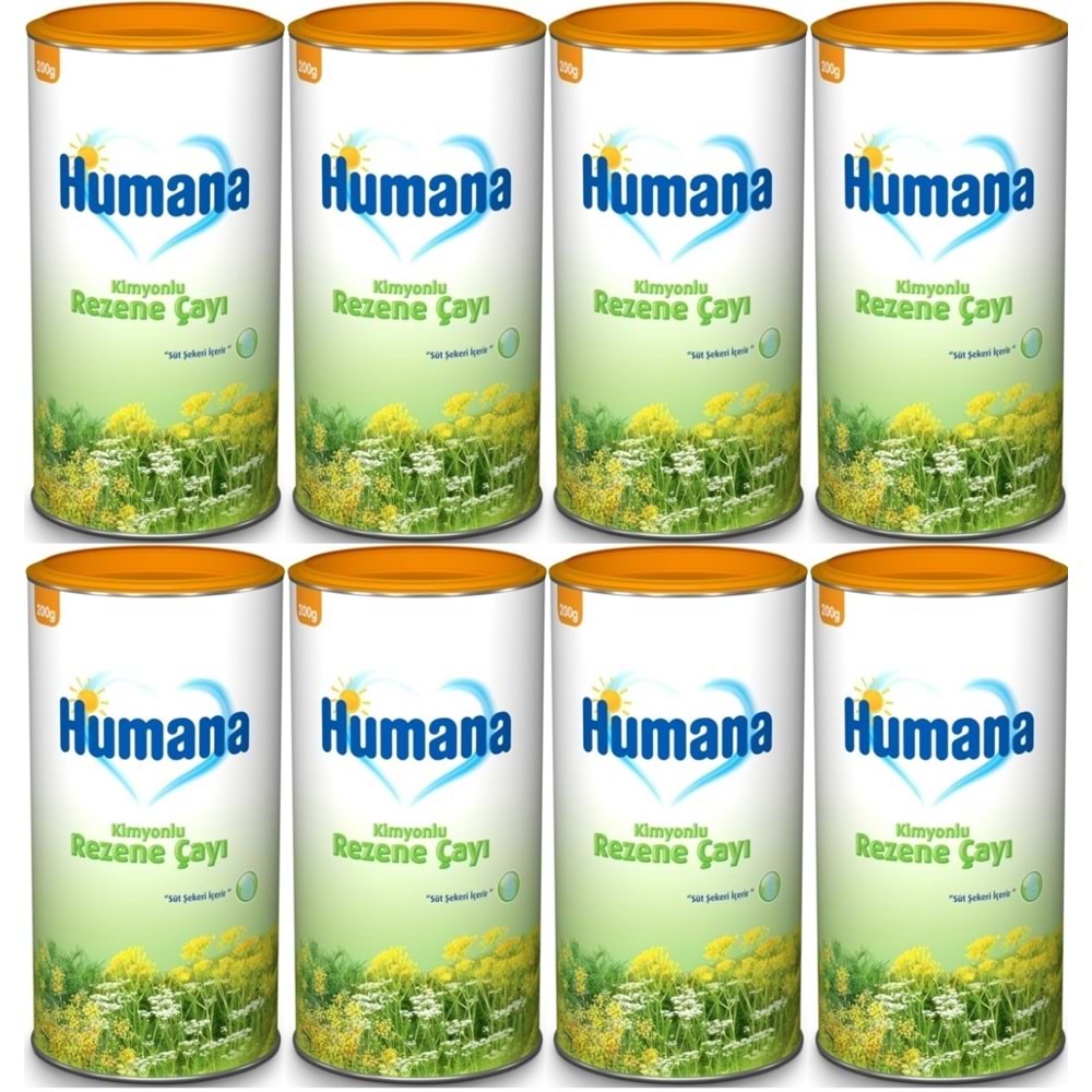 Humana Kimyonlu Rezene Bitki Çayı - Tozu 200GR (8 Li Set)