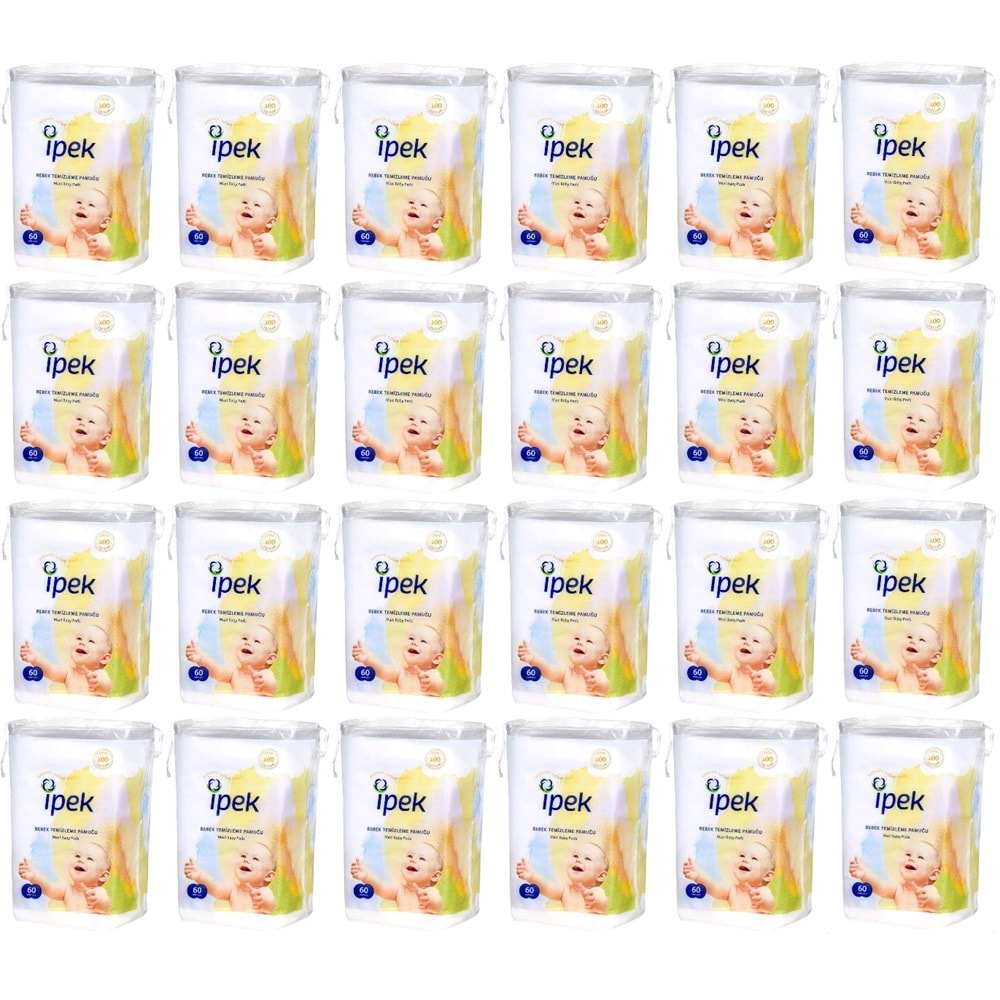 İpek Bebek Temizleme Pamuğu 1440 Adet (24Pk*60)