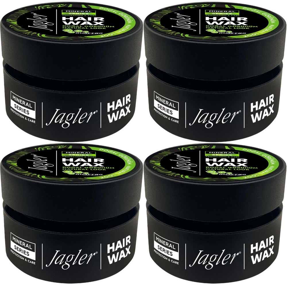 Jagler Süper Wax 150ML Natural Look - Doğal Görünüm (4 Lü Set)