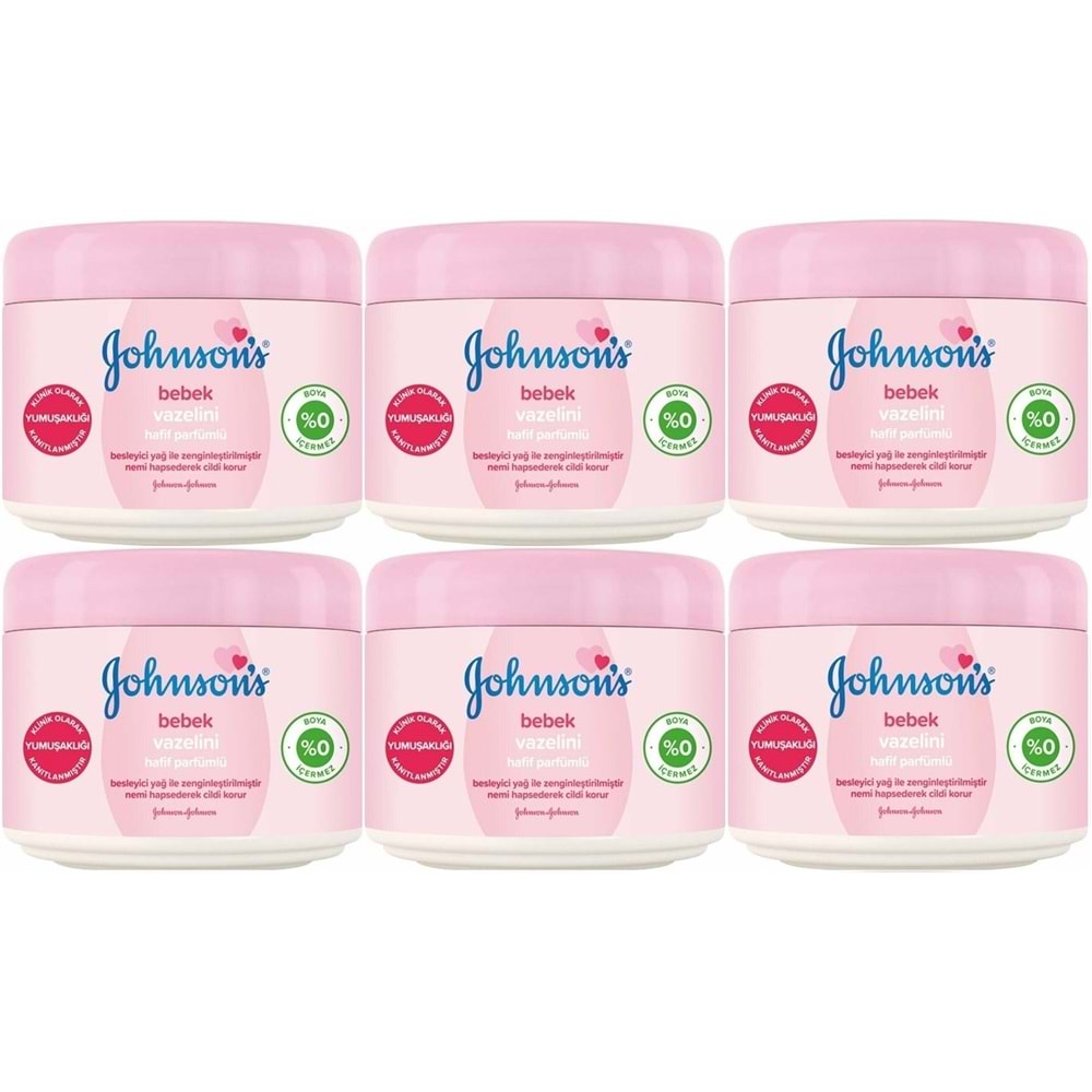 Johnsons Baby Bebek Vazelini Hafif Parfümlü 100ML (6 lı Set)