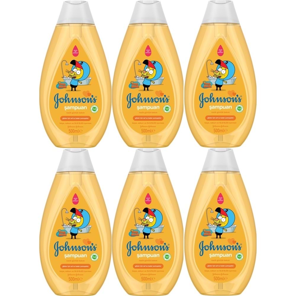Johnsons Baby Bebek Şampuanı 500ML Kral Şakir Klasik (6 Lı Set)