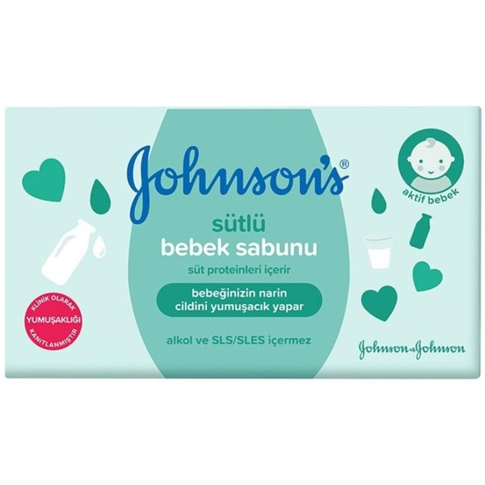 Johnsons Baby Bebek Sabunu 90Gr Sütlü (12 Li Set)