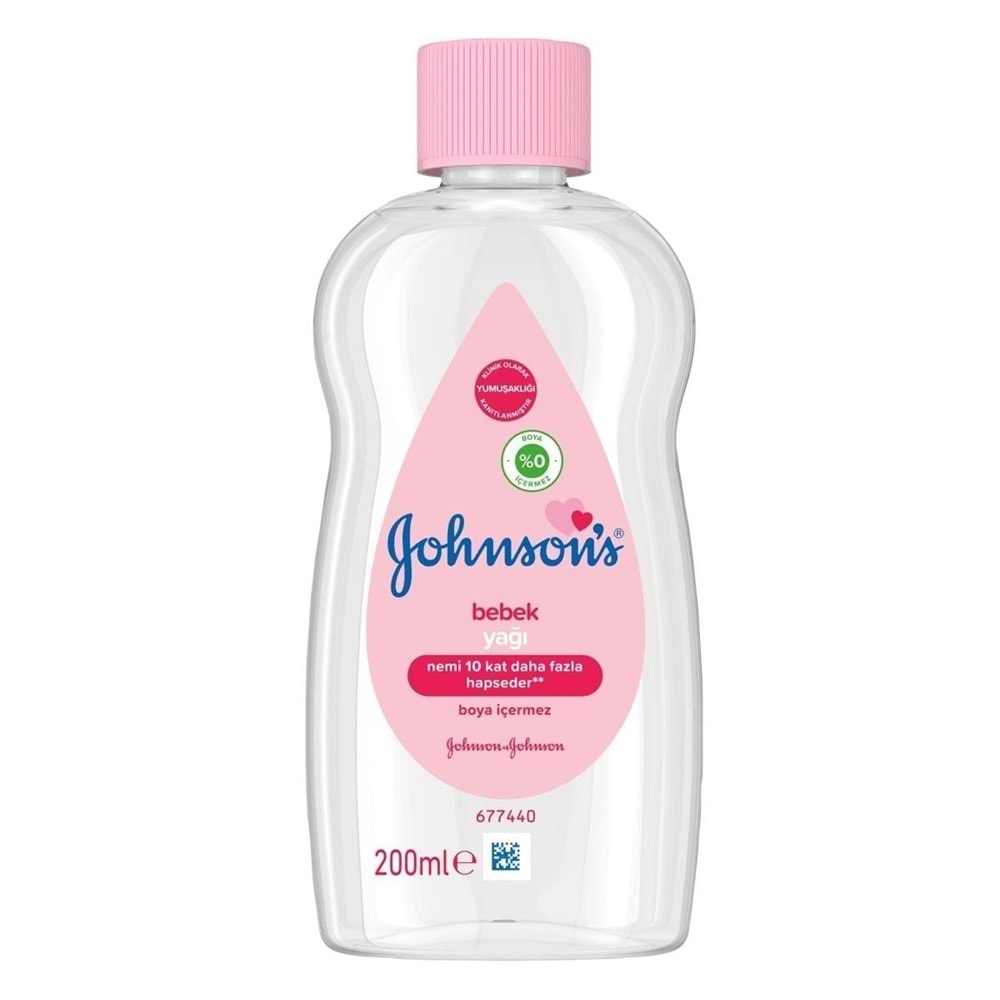 Johnsons Baby Bebek Yağı 200ML Nemlendirici (Pembe) (5 Li Set)