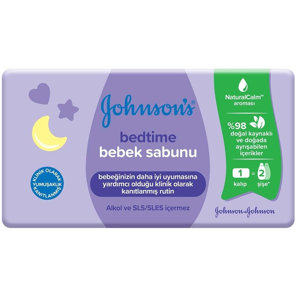 Johnsons Baby Bedtime Natural Bebek Sabunu 90GR (4 Lü Set)