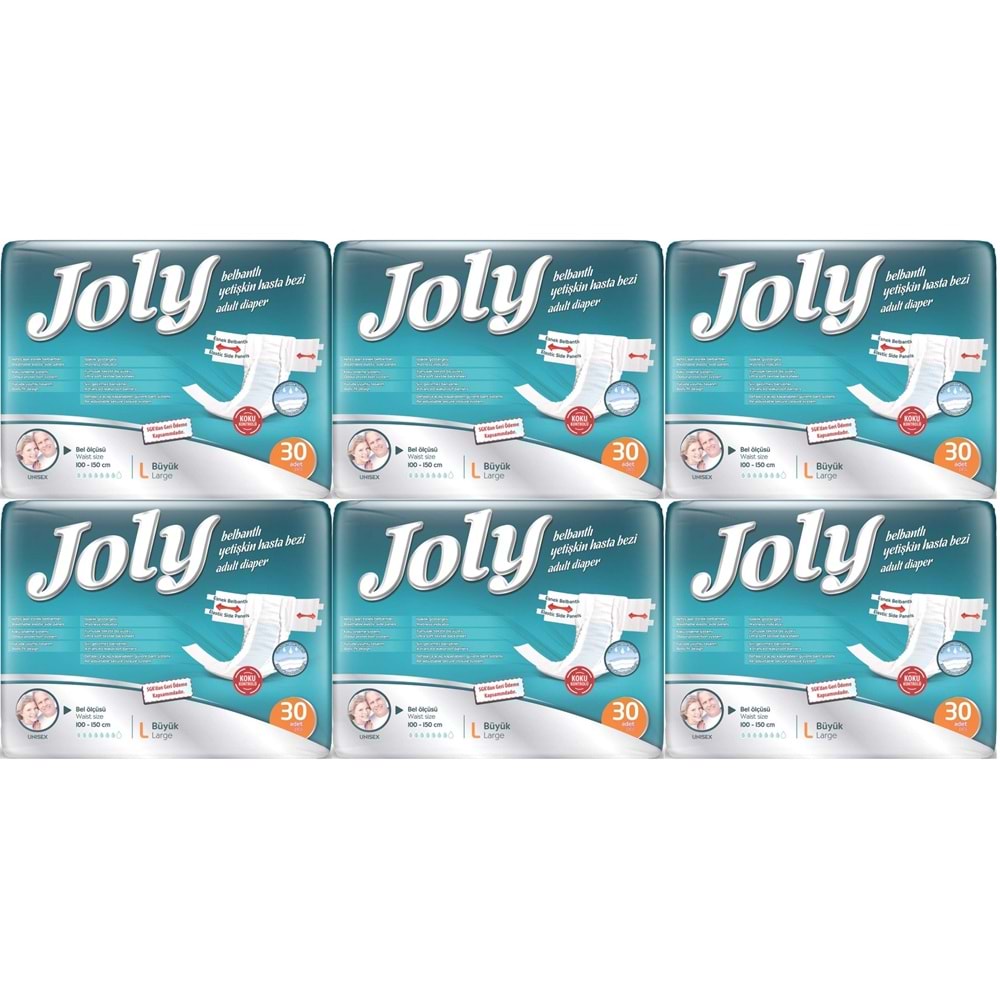 Joly Yetişkin Bezi Bel Bantlı L - Büyük - Large 180 Adet