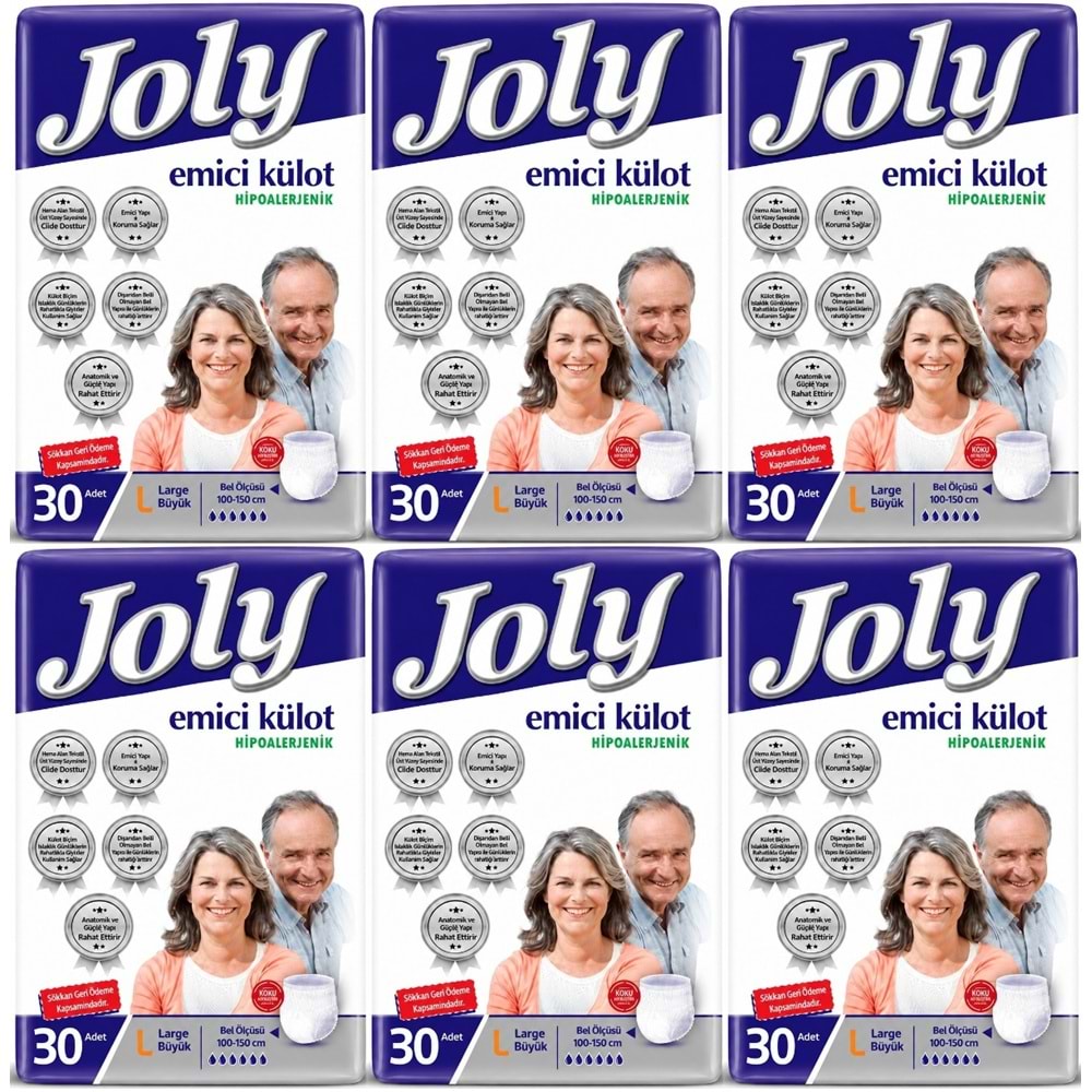 Joly Emici Külot Yetişkin Bezi L - Büyük - Large 180 Adet