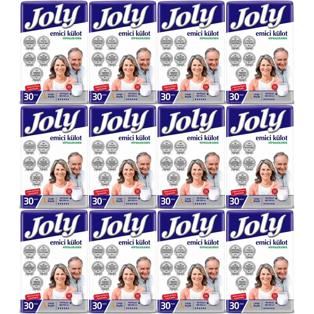 Joly Emici Külot Yetişkin Bezi L - Büyük - Large 360 Adet