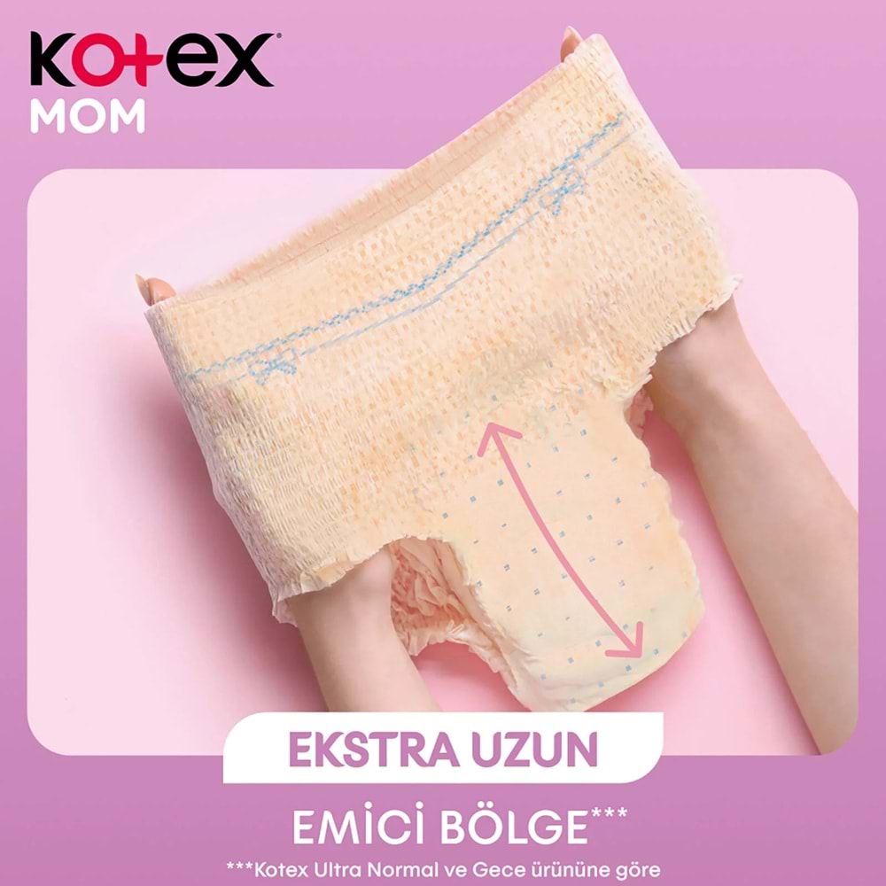 Kotex Mom Lohusa Külodu - Külot Bez L - Large - Büyük / XL - Extra Large - 72 Li Set (9PK*8)
