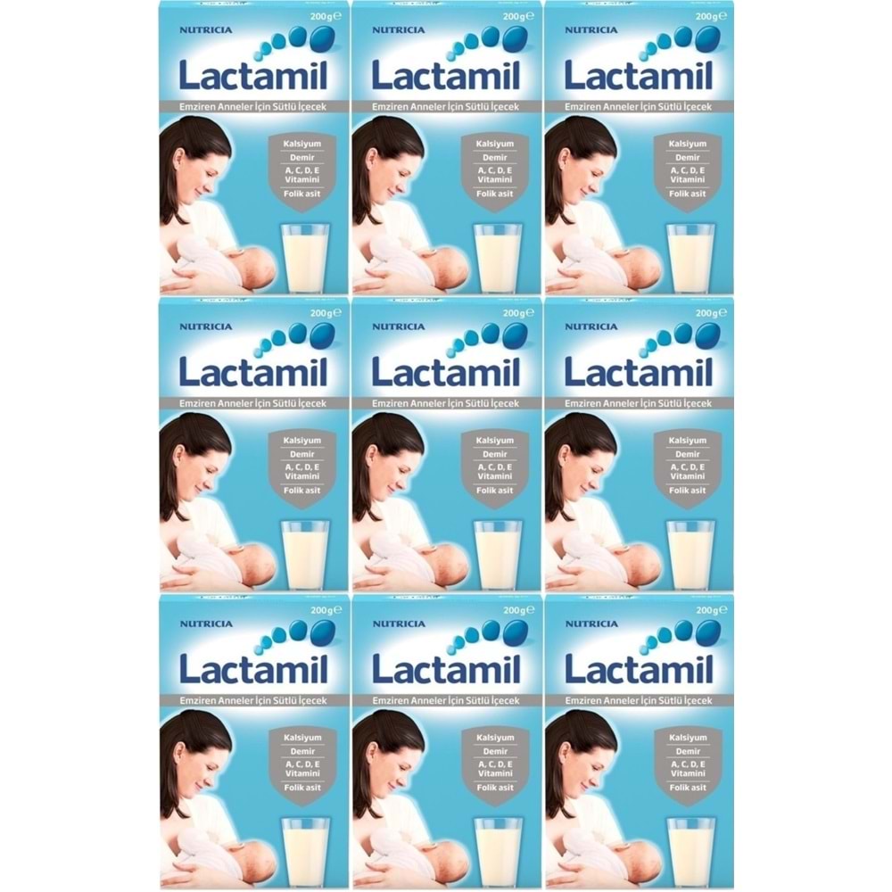 Nutrıcıa Lactamil 200GR (Emziren Anneler İçin Sütlü İçeçek) (9 Lu Set)
