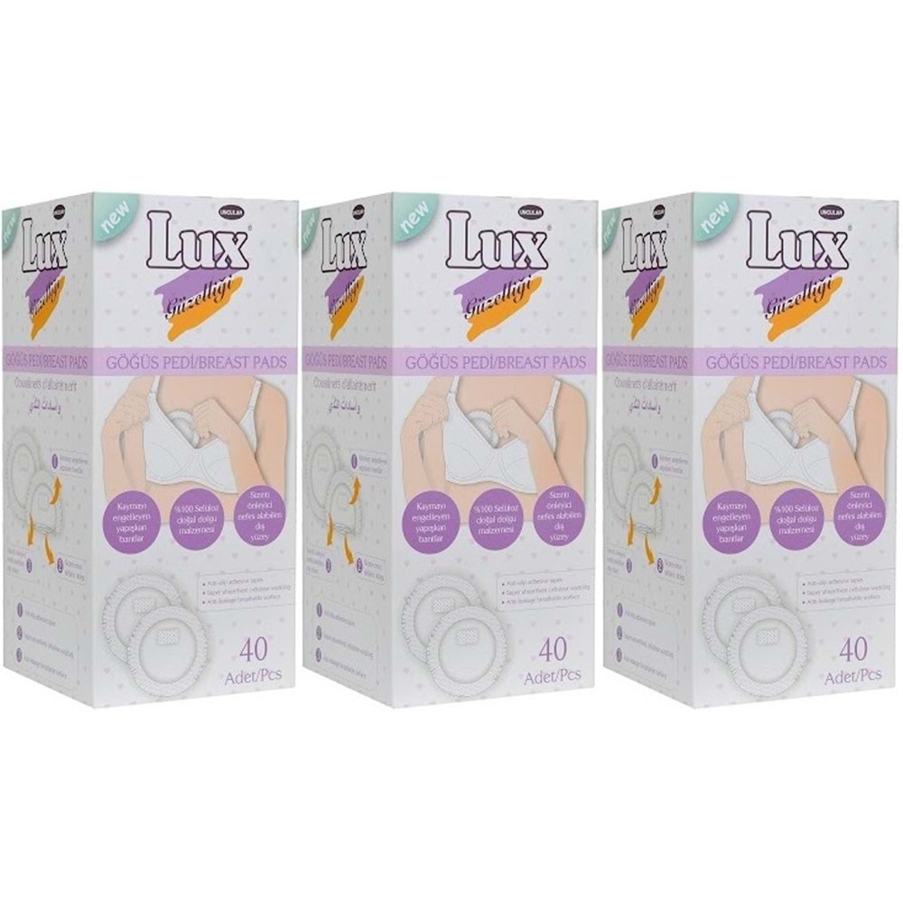 Lux Göğüs Pedi 120 Adet (3PK*40)