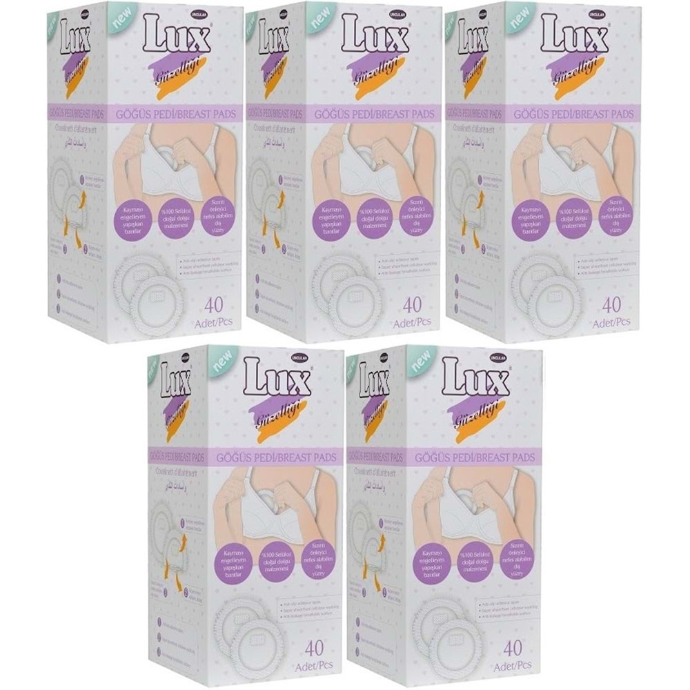 Lux Göğüs Pedi 200 Adet (5PK*40)
