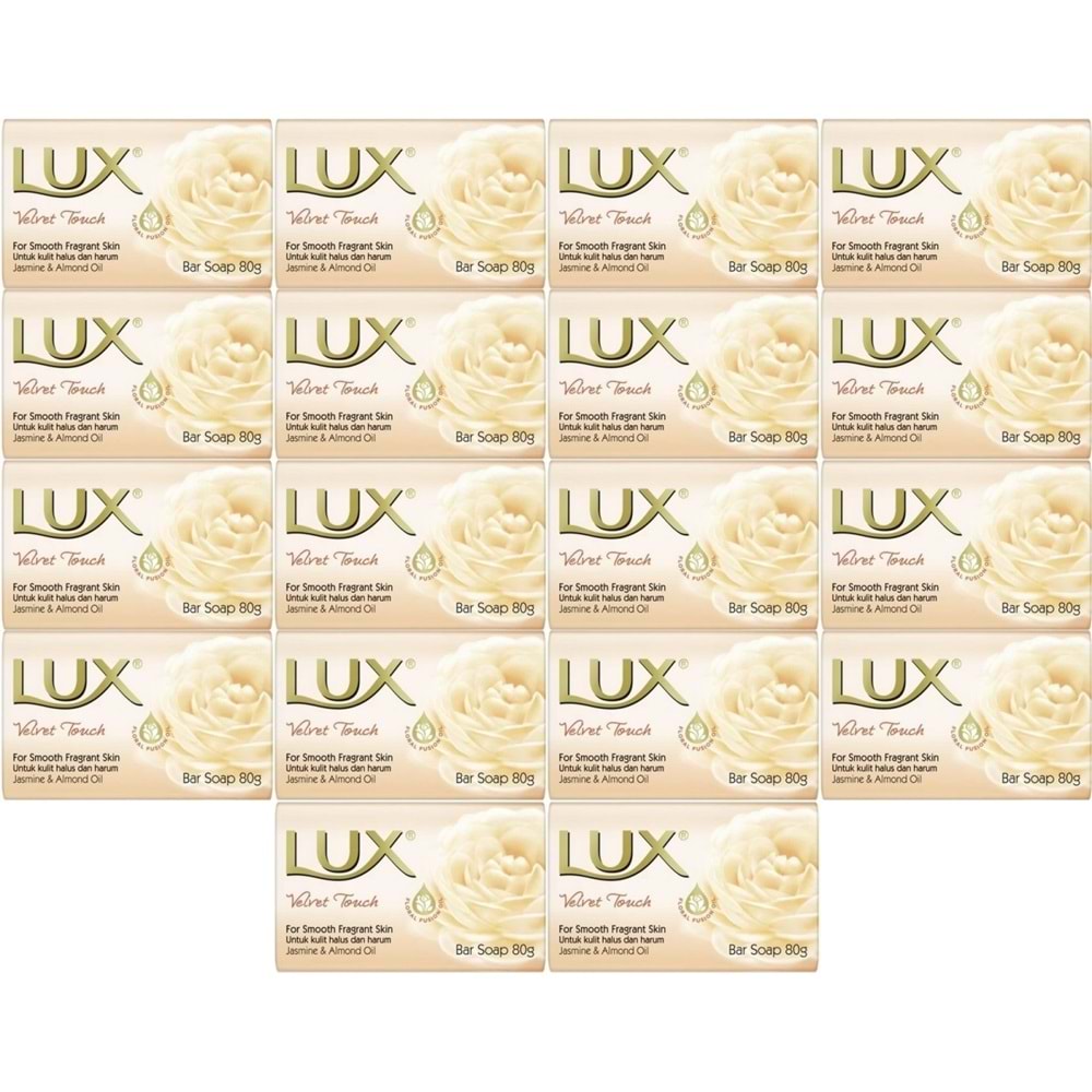 Lux Sabun 80GR Velvet Touch (Kadife Dokunuş) (18 Li Set)