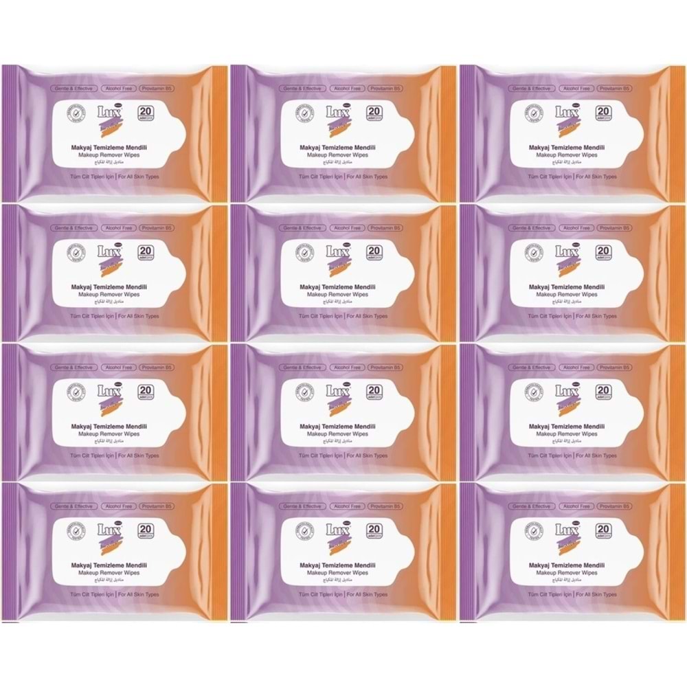 Lux Makyaj Temizleme Mendili Havlu 240 Yaprak (12PK*20)
