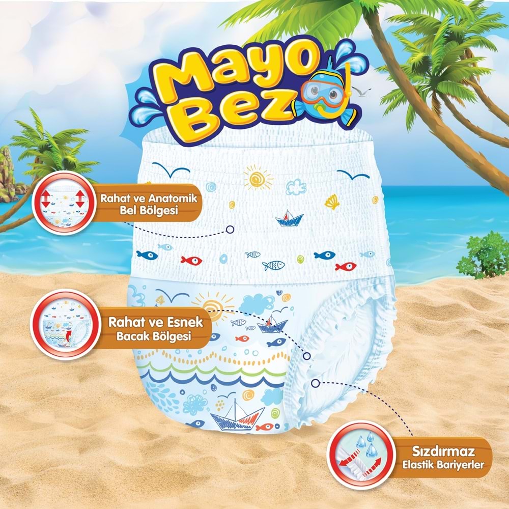 Molfix Swimming Pants Külot Mayo Bez Beden 4-5 (9-15 KG) 99 Adet