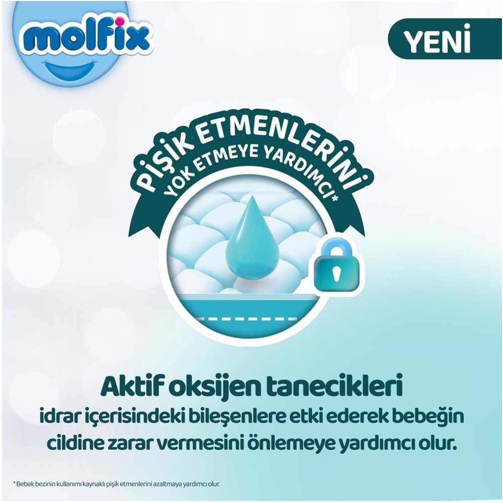 Molfix Premium Bebek Bezi Beden:3 (4-9KG) Midi 120 Adet Ekonomik Ultra Fırsat Pk