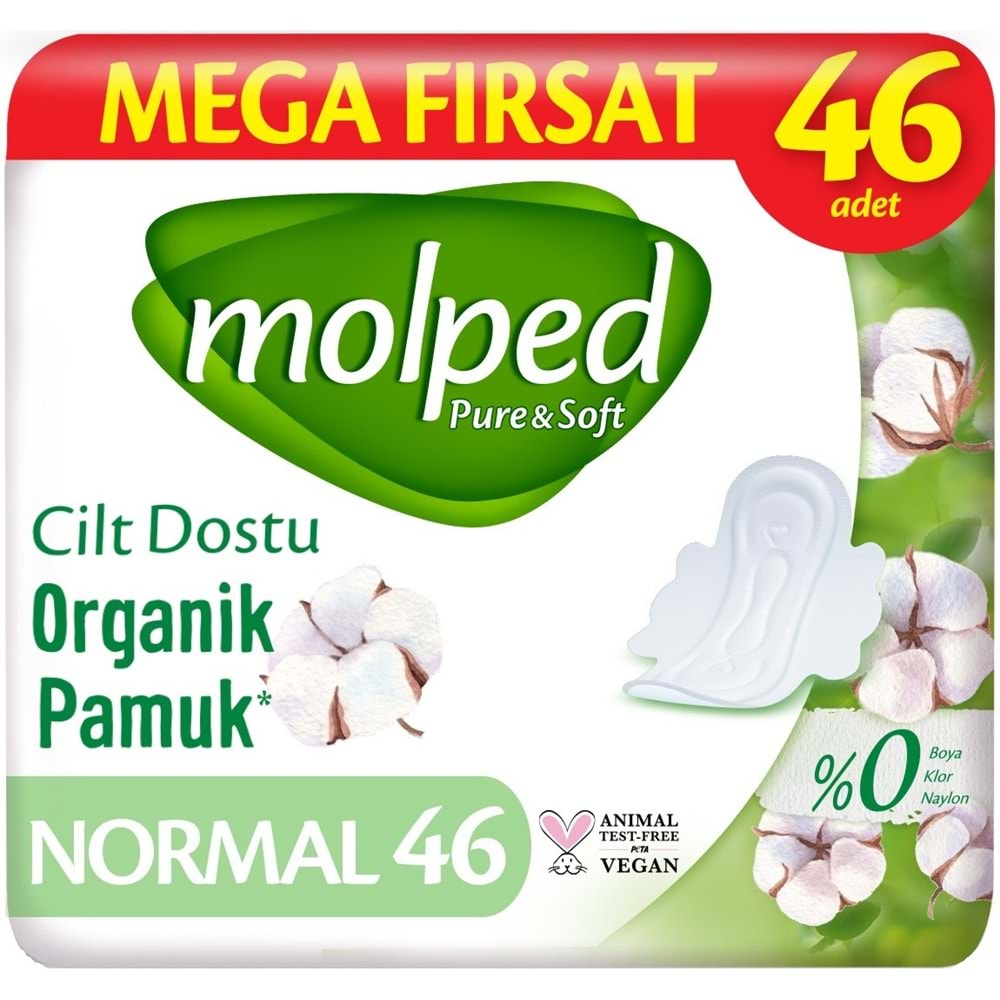 Molped Pure&Soft Hijyenik Ped Normal 414 (9PK*46) Adet Mega Pk
