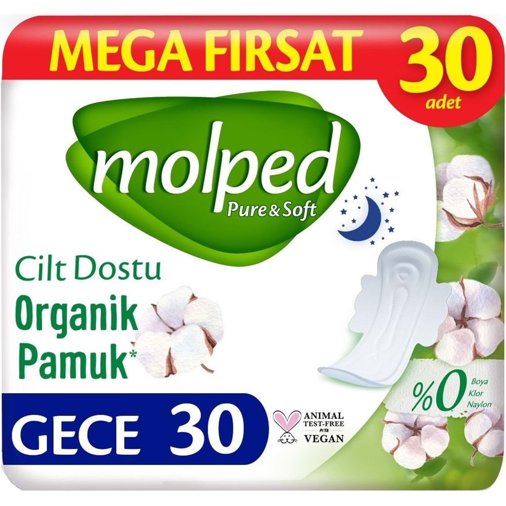 Molped Pure&Soft Hijyenik Ped Avantaj PK Normal 276 + Uzun 216 + Gece 180 Toplam : 672 Adet