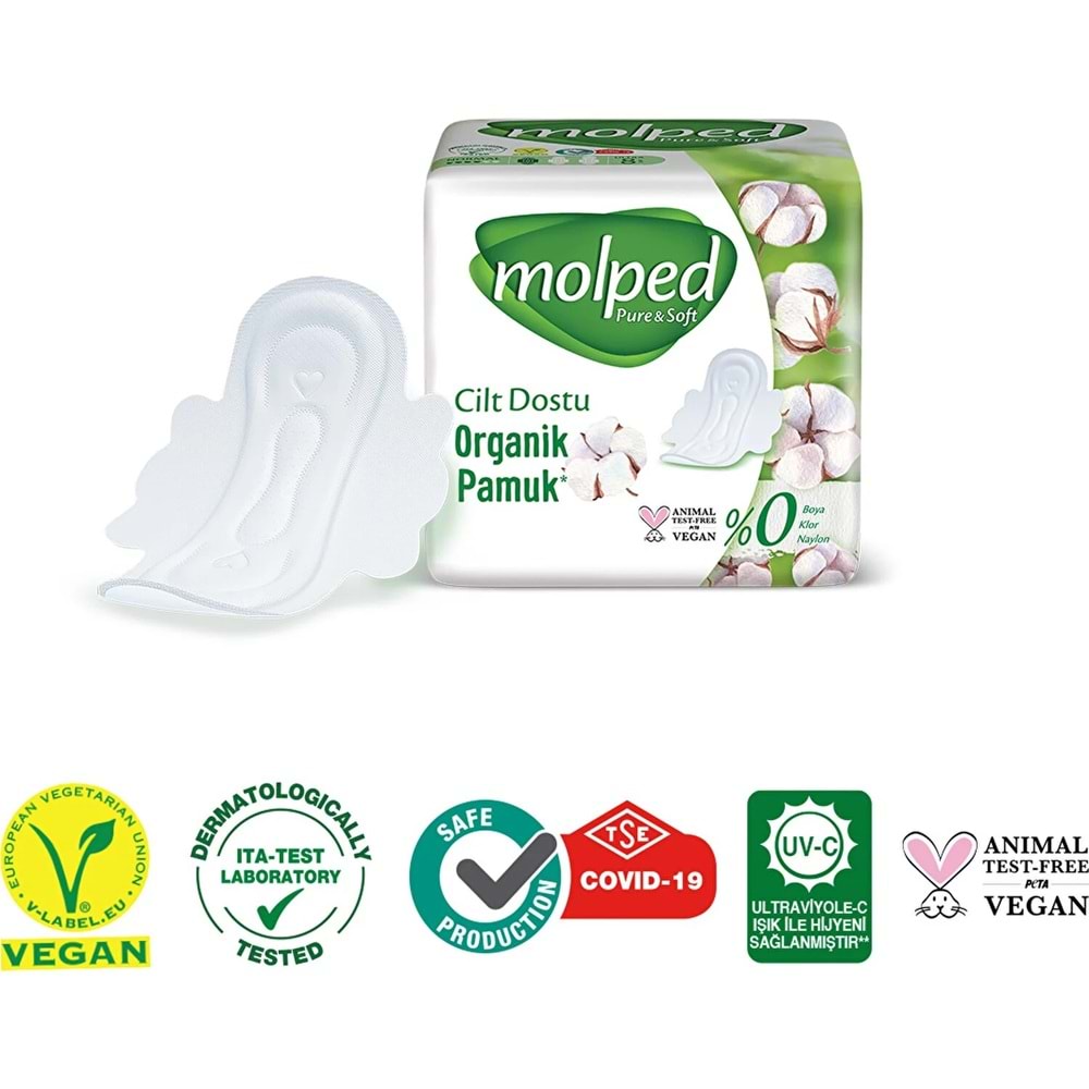 Molped Pure&Soft Hijyenik Ped Avantaj PK Normal 276 + Uzun 216 + Gece 180 Toplam : 672 Adet