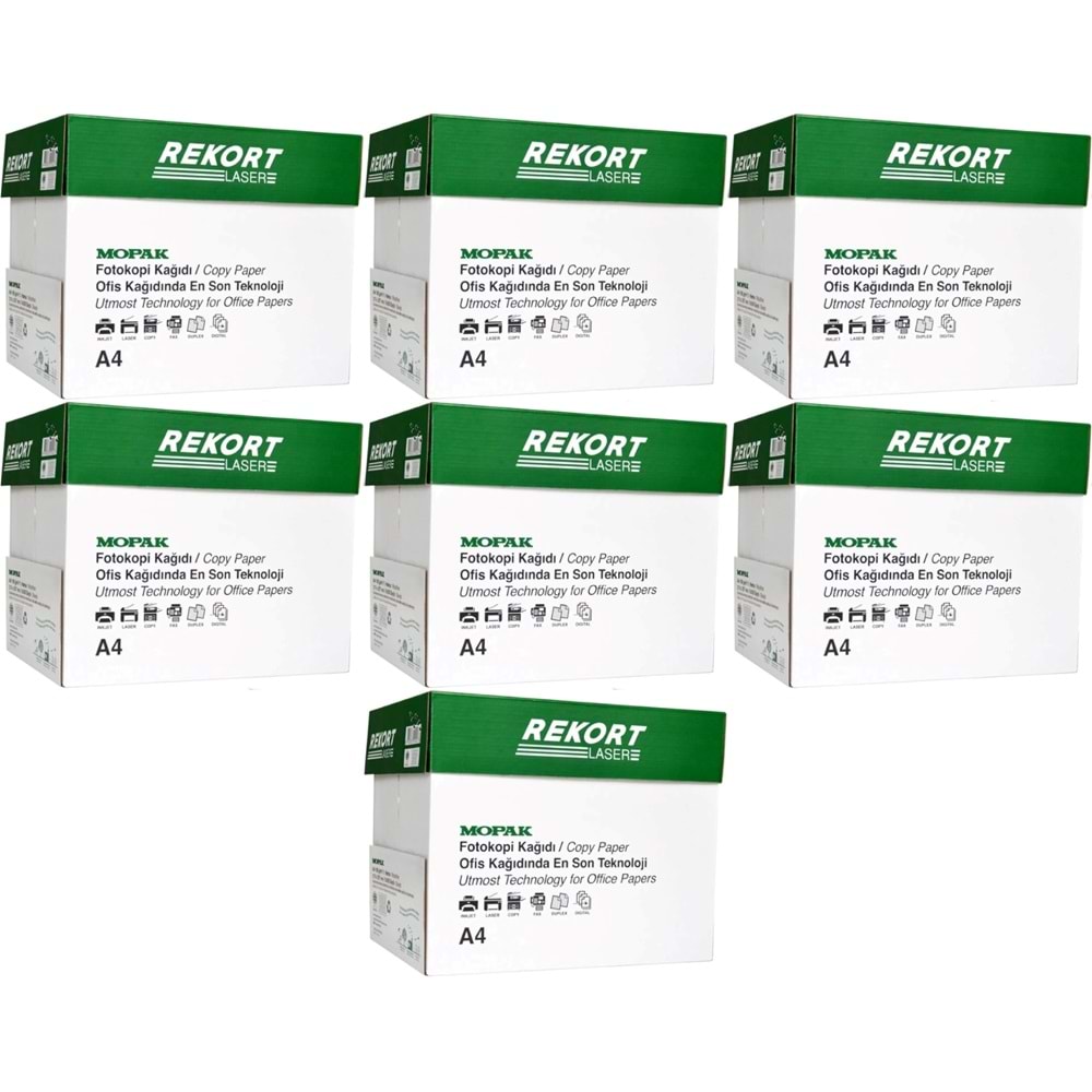 Mopak Rekort A4 80GR/M2 Fotokopi Kağıdı 17500 Adet (35PK*500)