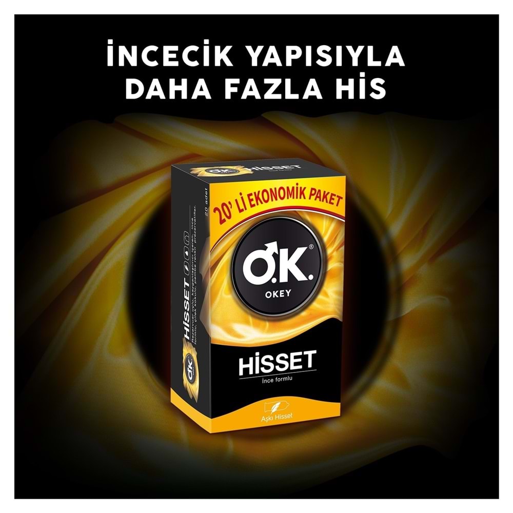 Okey Prezervatif 100 Adet Hisset Ekonomik Pk (5PK*20)