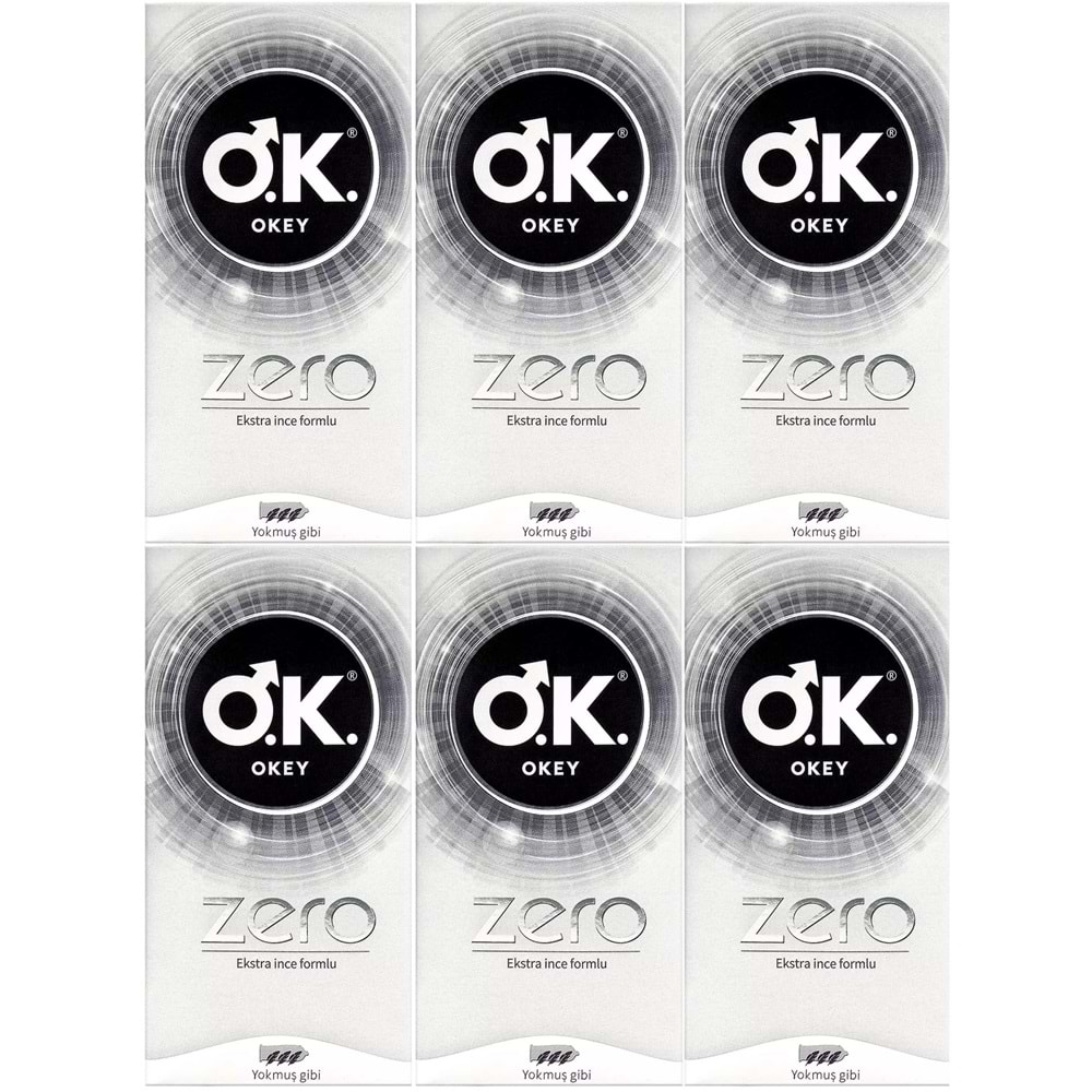 Okey Prezervatif 120 Adet Zero (Ekstra İnce Formlu) Ekonomik Pk (6PK*20)