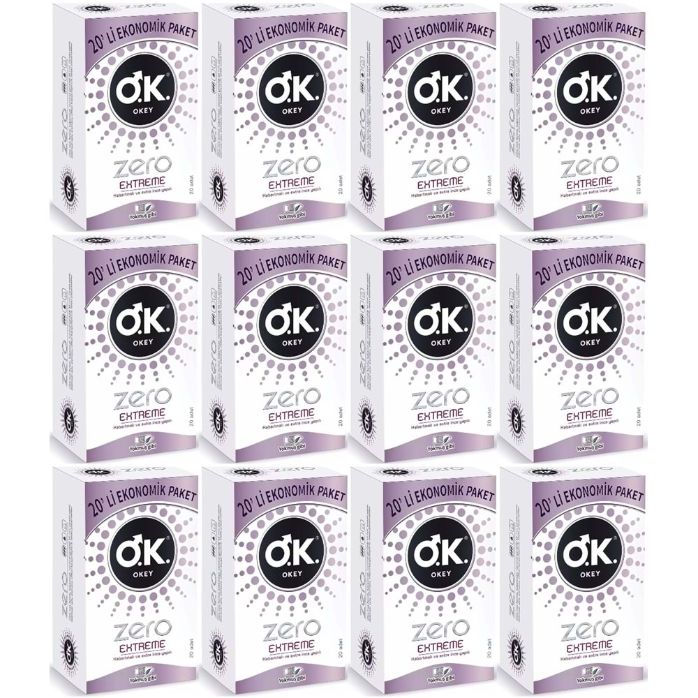 Okey Prezervatif 240 Adet Zero Extreme Ekonomik Pk (12PK*20)