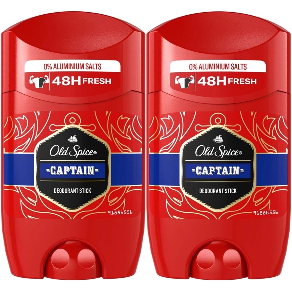 Old Spice Captain Stick Roll-On Men/Erkek Deodorant 50ML (2 Li Set)