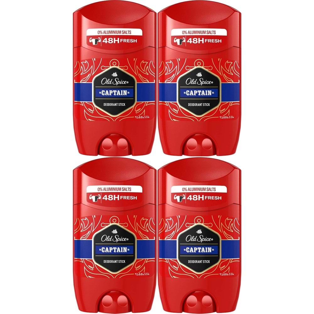 Old Spice Captain Stick Roll-On Men/Erkek Deodorant 50ML (4 Lü Set)