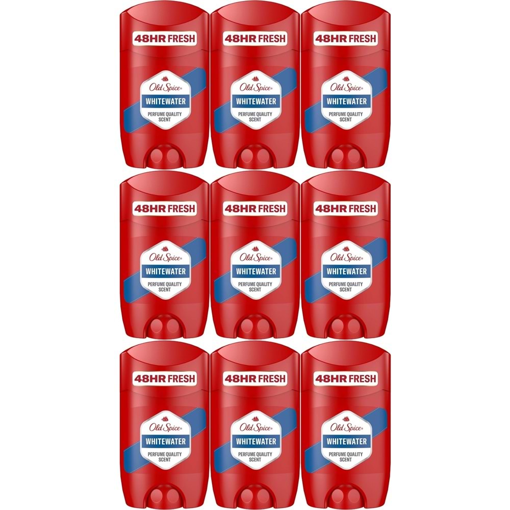 Old Spice WhiteWater Stick Roll-On Men/Erkek Deodorant 50ML (9 Lu Set)