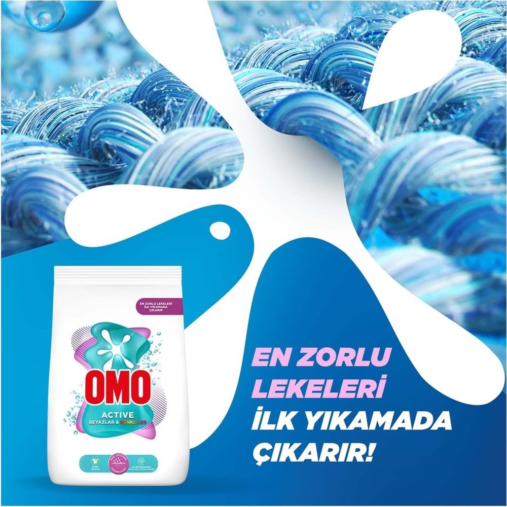 Omo Matik Çamaşır Deterjanı 15KG Beyaz ve Color/Renkliler (100 Yıkama) (2PK*7.5KG)