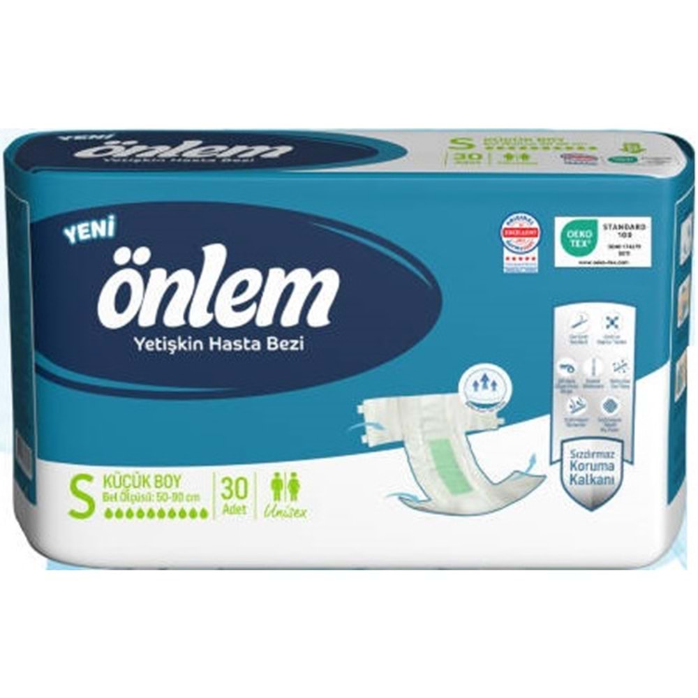 Önlem Yetişkin Bezi Bel Bantlı Tekstil Yüzey S - Small - Küçük 60 Adet (2PK*30)