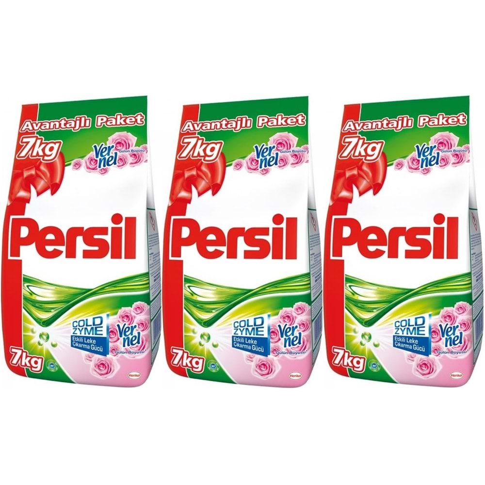 Persil Matik Toz Çamaşır Deterjanı 7+7+7:21KG Gülün Büyüsü (138 Yıkama)