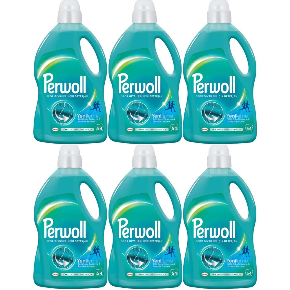Perwoll Sıvı Çamaşır Deterjanı 17.82LT Spor Giysiler (324 Yıkama) (6*2.97LT)