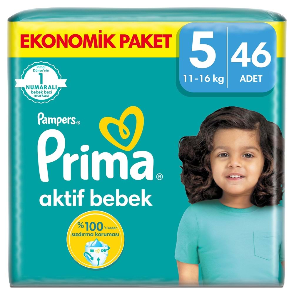 Prima Bebek Bezi Beden:5 (11-16Kg) Junior 368 Adet Ultra Ekonomik Fırsat Pk