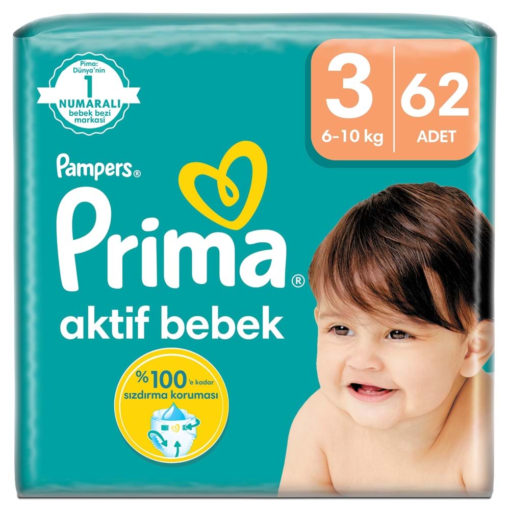 Prima Bebek Bezi Beden:3 (6-10Kg) Midi 496 Adet Ultra Ekonomik Fırsat Pk