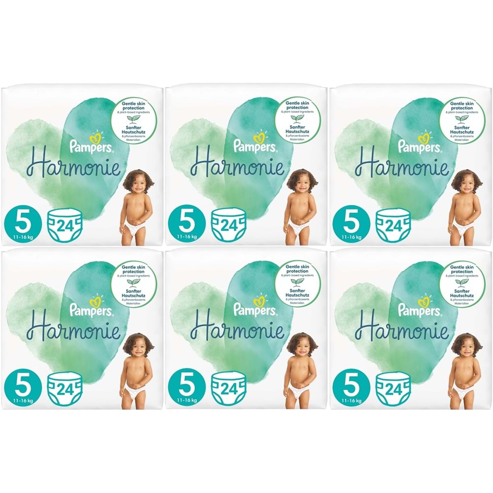 Prima Pampers Harmonie Bebek Bezi Beden:5 (11-16KG) Junior 144 Adet Ekstra Ultra Fırsat Pk