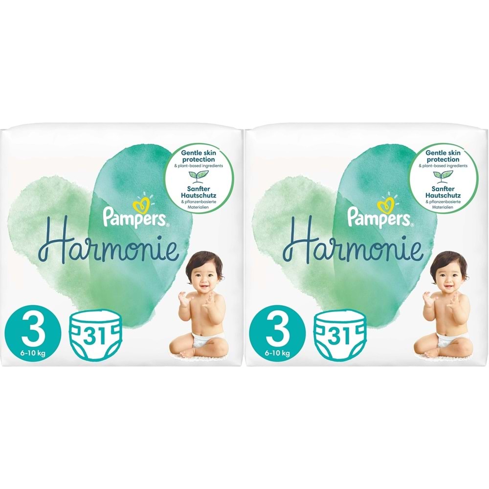 Prima Pampers Harmonie Bebek Bezi Beden:3 (6-10KG) Midi 62 Adet Ekonomik Ultra Fırsat Pk