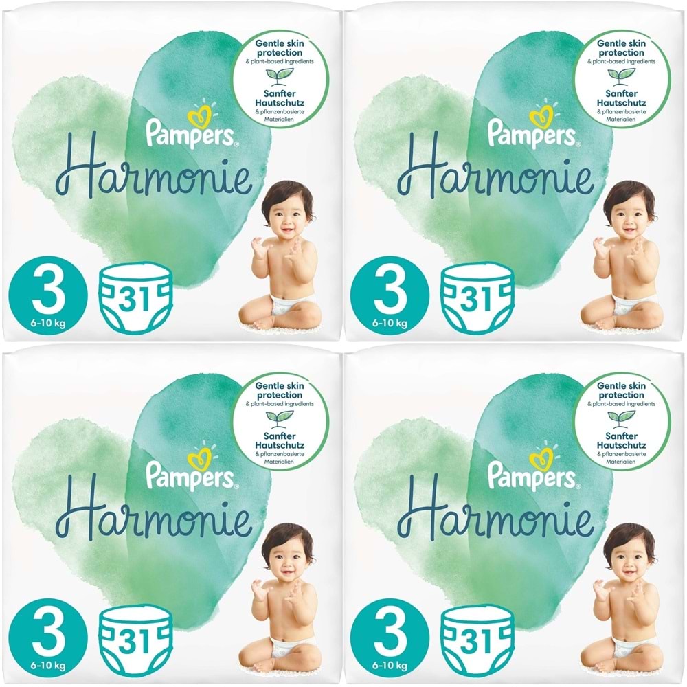 Prima Pampers Harmonie Bebek Bezi Beden:3 (6-10KG) Midi 124 Adet Avantaj Ultra Fırsat Pk