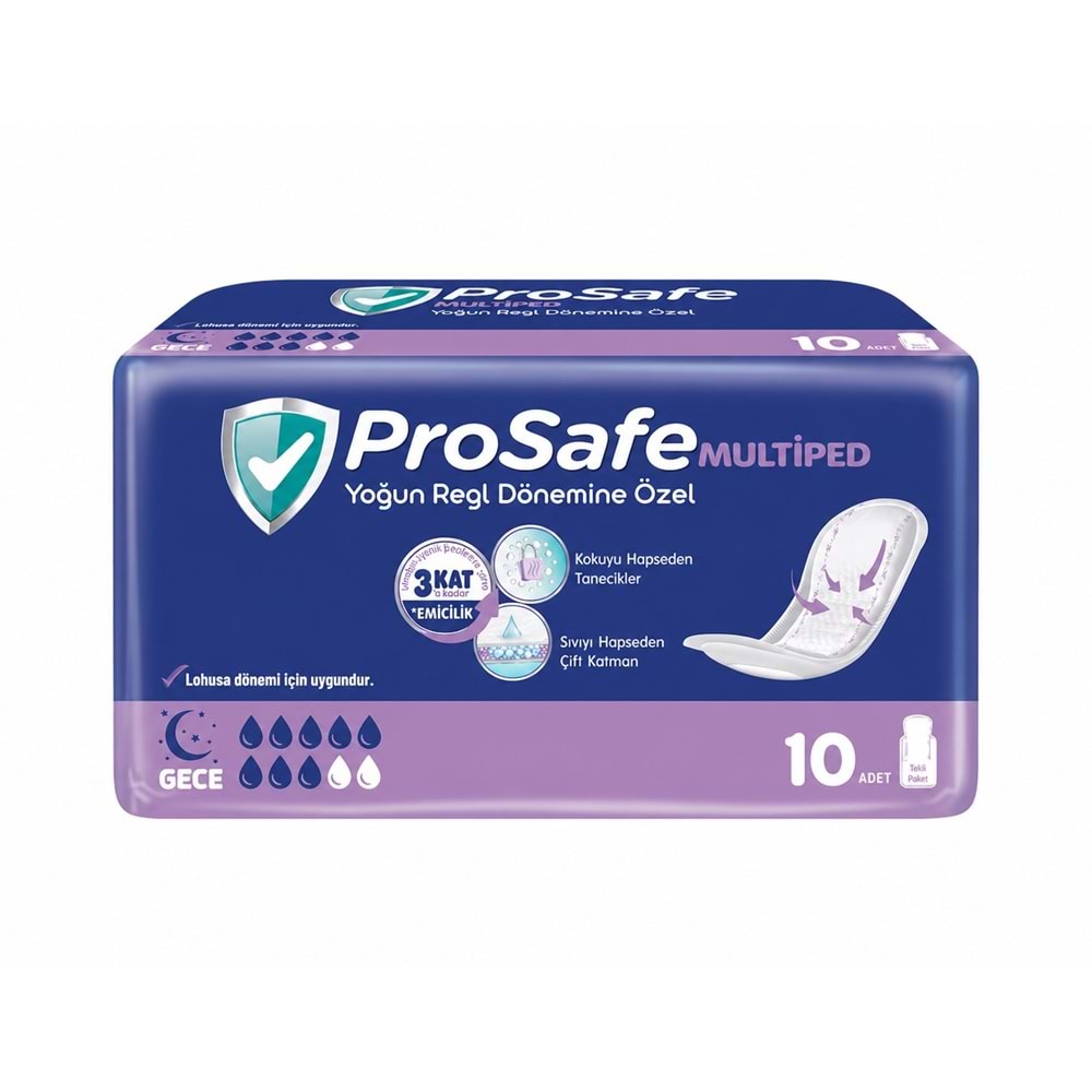 Prosafe Multiped Regl - Mesane - Lohusa Pedi M - Medium - Orta/Gece 60 Adet